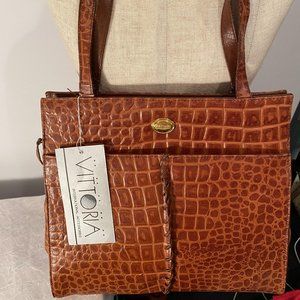 Vittoria animal print genuine leather purse